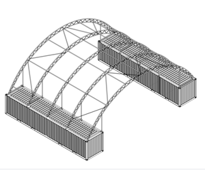 Abri en PVC galvanisé <span class=keywords><strong>de</strong></span> qualité industrielle Baosheng 50x40 pieds, résistant aux déchirures, anti-UV et installation rapide pour chantier <span class=keywords><strong>de</strong></span> construction - Product Image 1