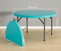 5ft 72 inç HDPE masa 10 kişilik düğün ziyafet yemek olaylar parti için katlanabilir plastik yuvarlak masalar