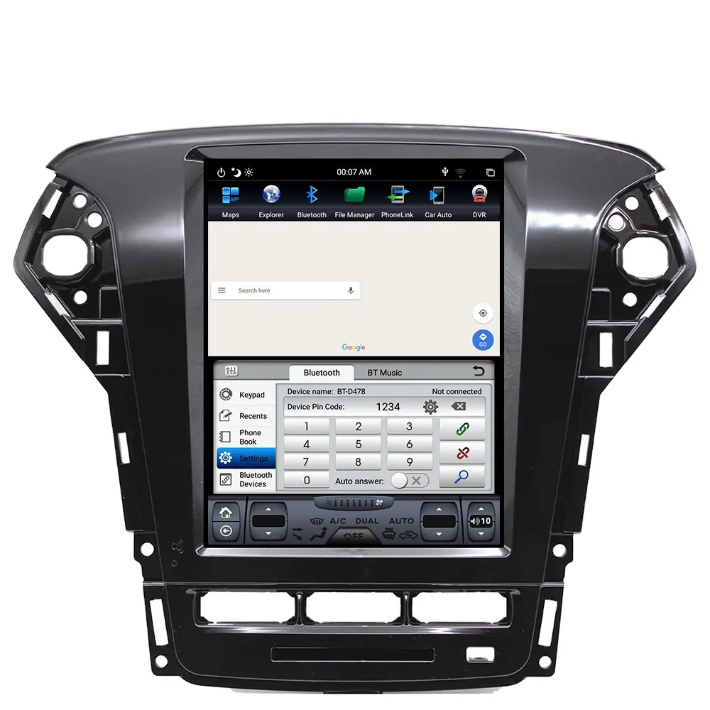 Vertical Screen Car Audio System For Ford Mondeo MK4 2011-2013 Android Car Player IPS DSP 4G LTE Car Multimedia