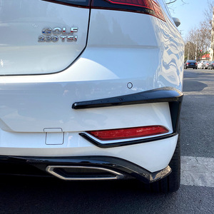 Car Window Weather Shields Piano Black Plastic For Volkswagen Golf 7.5 2016-19 R400 Rear Bumper Canard Modification - Product Image 3