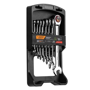 Esperto JC-8XP chiave a cricchetto Standard lucidata Set chiave a bussola in acciaio cromato per uso industriale - Product Image 1