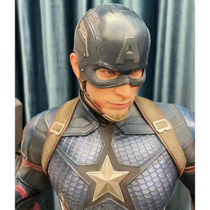 Figura de acción de tamaño real de película, estatua de fibra de vidrio de superhéroe, escultura de Spiderman y Capitán América, ¡muy vendida! - Product Image 1