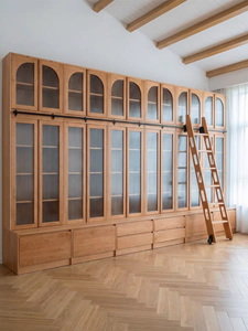 <span class=keywords><strong>Bibliothèque</strong></span> murale en bois de style <span class=keywords><strong>baroque</strong></span> pour salon, meuble <span class=keywords><strong>bibliothèque</strong></span>, étagère pour la maison, le bureau, multifonctionnelle - Product Image 5