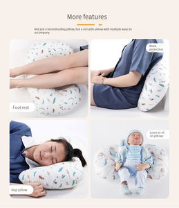 Almohada de apoyo para recién nacidos para amamantar a bebés y biberones Almohada de <span class=keywords><strong>Lactancia</strong></span> para cojín de alimentación infantil con almohada lavable - Product Image 6