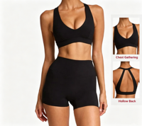 Sujetador Deportivo de Yoga y Fitness para Mujer con Relleno Extraíble, Diseño Push-Up, Transpirable y de Secado Rápido