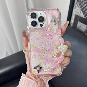 Hermosa cadena mariposa epoxi impreso funda de teléfono para MOTO <span class=keywords><strong>G</strong></span> play 2025 <span class=keywords><strong>Edge</strong></span> 60 Fusion 5G G06 4G E15 - Product Image 2