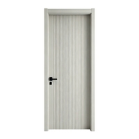 Portes en MDF classiques en promotion pour maisons, portes en bois composite MDF, portes blanches avec cadre, portes intérieures noires, porte en bois insonorisée