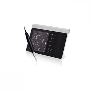 Máquina de Tatuaje Digital Inalámbrica Plateada para Maquillaje Permanente, Pluma PMU de Microblading de Acero Inoxidable - Product Image 1