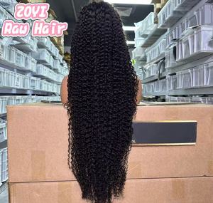 Pelucas de cabello humano natural de 40 pulgadas, 13x4, sin pegamento, con encaje frontal HD, cabello indio rizado con ondas de agua, peluca con encaje frontal transparente para mujeres - Product Image 1