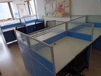 4 6 8 Poste de travail Cabine de travail moderne Table de coworking Centre d'appel Cabines de bureau Bureaux modulaires