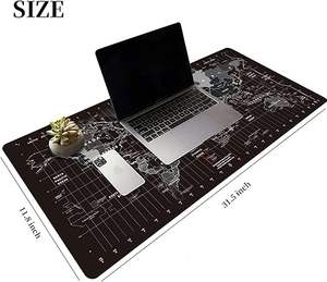 Grand clavier tapis de souris de jeu noir <span class=keywords><strong>carte</strong></span> <span class=keywords><strong>du</strong></span> <span class=keywords><strong>monde</strong></span> tapis de souris avec base en caoutchouc antidérapante <span class=keywords><strong>Xxl</strong></span> bureau de jeu pour tapis Pc - Product Image 1