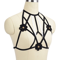 Vente en gros jeu de rôle lingerie noire sexy à gros seins érotique grande taille club fête Femme Lingeries sexy