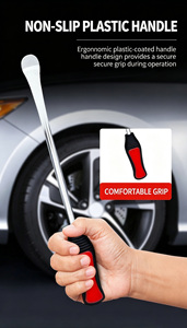 Motorcycle Wheel Tire Demount Kit Tire Pry Bars Rim Guards Valve <b>Repair</b> Tools - Product Image 6