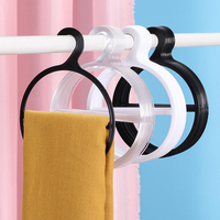 Schal Kleiderbügel Kunststoff haken für Schals halter Runder Einzel ring mit Haken Display Loop Hanger