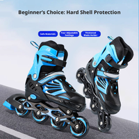 Patins à roulettes 4 roues clignotants, chaussures à roulettes réglables pour enfants filles et garçons, vente en gros