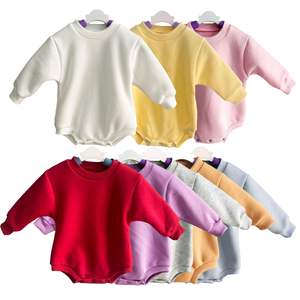 <b>Baby</b> garments clothes autumn and winter long sleeved <b>baby</b> <b>jumpsuit</b> with plush crawling suit set for warmth - Product Image 6