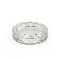 Meilleure vente Mini boîte de fard à paupières vide en forme de larme ronde Monochrome emballage cosmétique contenant de poudre pour fard à paupières Blush