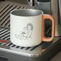 Mug isotherme personnalisable à double paroi en acier inoxydable 304, idéal pour le bureau et le camping, design épuré