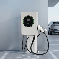 Borne de recharge rapide murale commerciale CCS2 DC 20 kW avec câble de 5 m pour véhicules électriques, usage domestique et commercial, certifiée CE