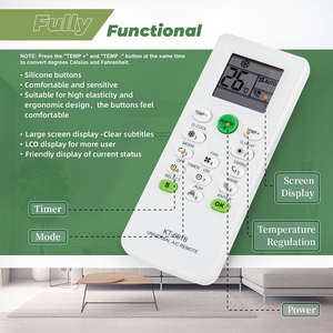 Mando a distancia de plástico Universal Digital para el hogar y aplicaciones industriales, piezas de <span class=keywords><strong>aire</strong></span> <span class=keywords><strong>acondicionado</strong></span>, 1 unidad, 1 unidad - Product Image 3