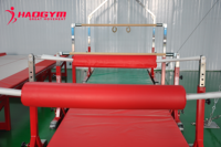HAOGYM Handstand Bouncer, la hauteur du barre est réglable de 95 cm à 135 cm, équipement de gymnastique pour l'entraînement