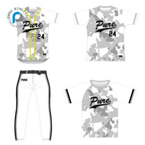 PURE Vintage Custom Atacado Botão Camisas Equipe Uniformes Esportivos Beisebol Clássico Calcinhas de Beisebol Dos Homens Com Listras - Product Image 5