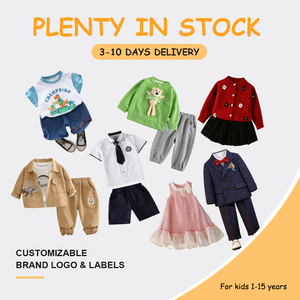 Completo Estivo per Bambine 2026: Top Senza Maniche in Finto Denim e Pantaloni a Gamba Larga con Bretelle in Pizzo - Product Image 3