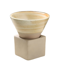 Diffuseur d'aromathérapie de luxe en pierre de lave, support en céramique en forme de cube, diffuseur d'huiles essentielles pour l'intérieur de la maison