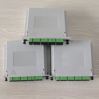 Divisor de Fibra Óptica PLC Tipo Enchufable 1x8 LGX SC APC SC UPC para Redes WiFi IP 4G 3G TCP, Uso Exterior, 1310nm 1550nm