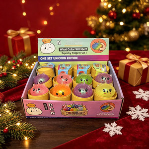 15CM Kawaii Glitter Reindeer Steamed Bun Squishy Toy Christmas Fidget Squeeze Toy Soft Stress Relief Toy for Kids Party <b>Gift</b> - Product Image 5
