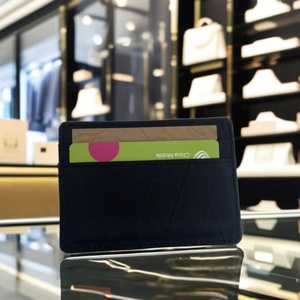 Customized X-pac Leather Lining Short Open Closure <b>RFID</b>-Blocking Slim Credit Card <b>Wallet</b> for Men - Product Image 2