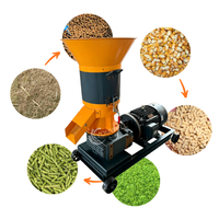 Machine de fabrication de granulés d'aliments pour animaux (volailles, bovins, porcins, ovins) avec réducteur rotatif à rouleaux, capacité de 1,5 tonne/heure, personnalisable