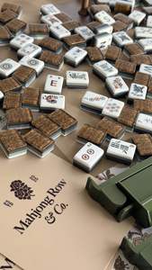 In Stock Wholesale Travel Engraved Acrylic Luxury 160 Set America Mahjong Tiles - Product Image 2