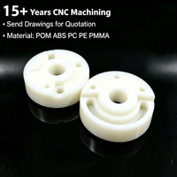 Pièces usinées CNC de précision personnalisées en plastique et en métal, service d'usinage CNC pour pièces en plastique POM, ABS, PEI