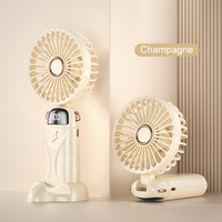 2023 nouveautés poche portable rechargeable USB Mini petit ventilateur de table sur pied avec support de téléphone ventilateur de poche ou de cou extérieur