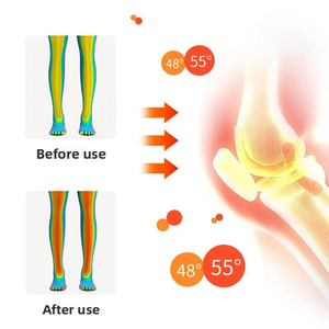 Masajeador de rodilla compresa caliente con vibración de articulación de terapia de luz roja transfronteriza - Product Image 4