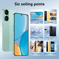 Smartphone X70 Pro 5G Écran 7,3 pouces Processeur Deca Core 16 Go + 1 To de stockage Android 15 Caméras arrière 48MP+108MP Double SIM