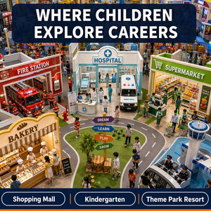 Centre d'activités professionnel pour enfants : Grande attraction commerciale intérieure, sûre et multifonctionnelle, pour une expérience de carrière junior. - Product Image 1