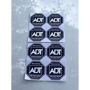 Pegatina de Advertencia Personalizada con Logotipo Reflectante Americano en Relieve para el Hogar, Pegatina de Seguridad para Alarma ADT - Product Image 2