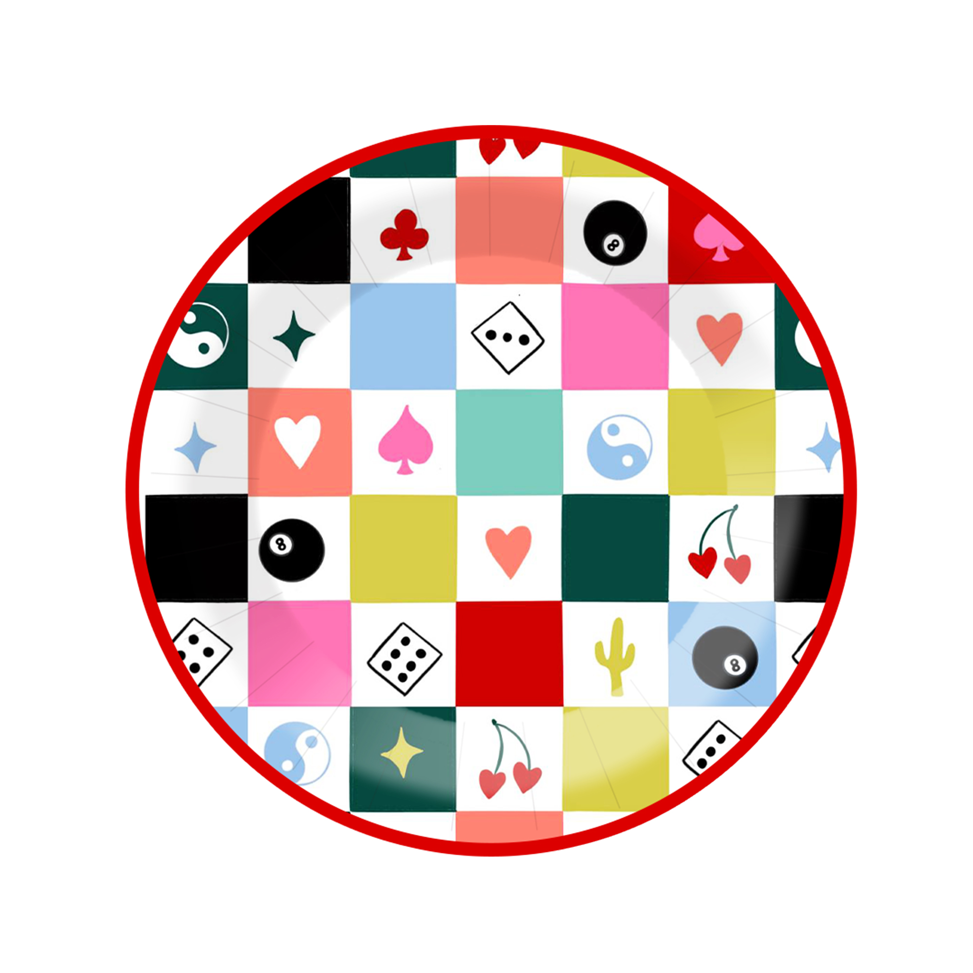 Plato de papel de 9 pulgadas * 8 unidades