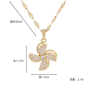 <span class=keywords><strong>Collar</strong></span> <span class=keywords><strong>Giratorio</strong></span> de Acero Inoxidable con Dije de <span class=keywords><strong>Girasol</strong></span> para la Ansiedad para Mujer, <span class=keywords><strong>Collar</strong></span> <span class=keywords><strong>Giratorio</strong></span> con Circonita Antiestrés, Joyería - Product Image 5