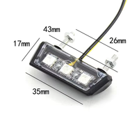 Lumière LED pour plaque d'immatriculation de moto, étanche, 12V, pour modification de moto