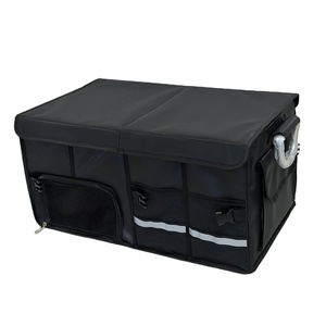Organizador de Maletero para Auto, Plegable, con Compartimentos Grandes, Organizador de Almacenamiento para Auto con 4 Bolsillos, Asa y Organizador de Zapatos - Product Image 1