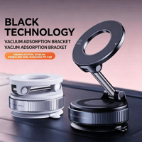 Support de téléphone magnétique à ventouse, support de téléphone rotatif à ventouse magnétique avec grande ventouse en silicone pour voiture