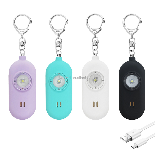 Self Defense Alarm 130db Security Protect Alert Scream Loud Emergency Alarm Keychain Personal Safety for Women Child Elder Girl