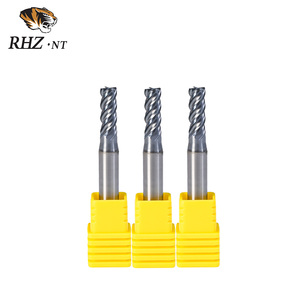 <span class=keywords><strong>CNC</strong></span> Router kiểm soát 5mm alcrn + tráng cacbua 4-Flute thẳng cuối nhà máy góc bán kính Nền Kinh Tế duy nhất 45 ° góc Xoắn - Product Image 1