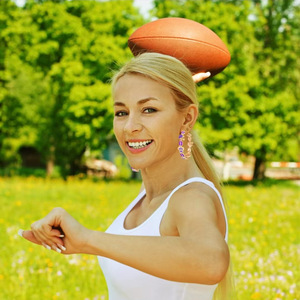 Personality Game Day Earrings Football Helmet Hoop Earrings for Women Girls <strong>Rugby</strong> Soccer Statement Earrings Accessories <strong>Gifts</strong> - Product Image 2