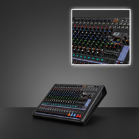 Console de mixage audio professionnelle 16 canaux avec 99 effets numériques DSP, contrôleur DJ / console de mixage audio, système audio