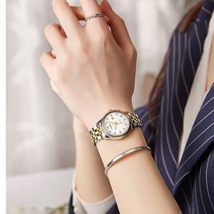 Reloj Mecánico de Acero Inoxidable para Hombre, Venta Caliente 2025, Personalizado, Moderno, Esfera Negra Simple con Correa de Cerámica y Visualización de Agujas - Product Image 1