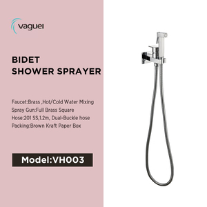 <span class=keywords><strong>Douchette</strong></span> <span class=keywords><strong>WC</strong></span> complète en laiton chromé à pression réglable pour eau chaude et froide - Product Image 1